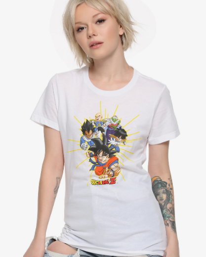 dragon ball z girl shirts